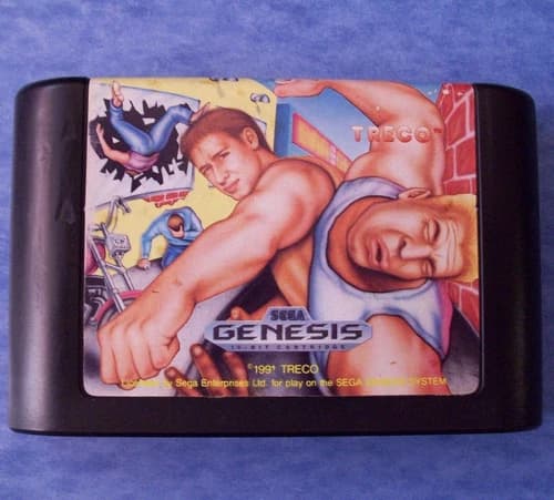 STREET SMART VERY RARE SEGA GENESIS 1991 TESTED ACTUAL PICTURES ALMOST GOOD