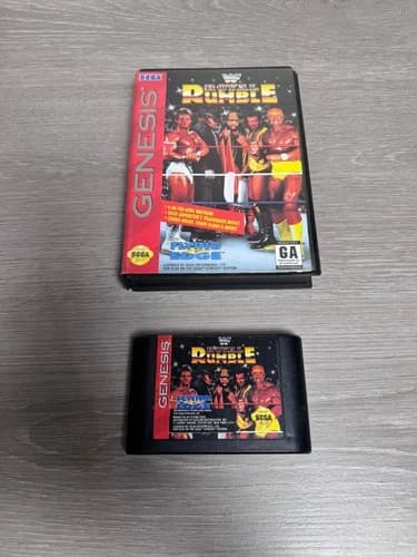 WWF Royal Rumble Sega Genesis Video Game Wrestling Multiplayer