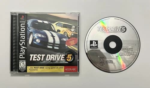 Test Drive 5 - Sony Playstation 1 PS1 PSX - CIB Complete Black Label