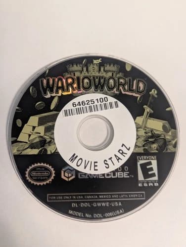 Wario World - Nintendo GameCube *Disc Only* TESTED-See Screenshot