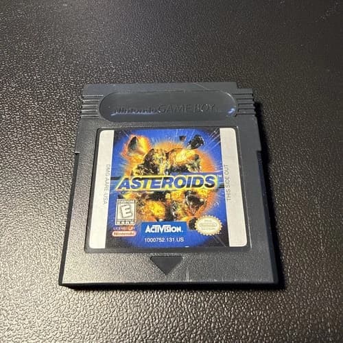 Asteroids Nintendo Game Boy 1992 Video Game - Authentic Tested Working