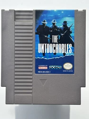 The Untouchables NES Game Blue Label Cartridge. Cleaned Tested. Authentic. Read.