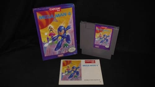 Mega Man 4 Nintendo Entertainment System NES CIB VI IV lV Vl Complete