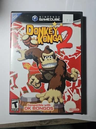 Donkey Konga 2 (Nintendo GameCube, 2005) CIB Complete