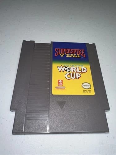 Superspike V'Ball/ Nintendo World Cup Game Cartridge (1990, NES) Tested & Works