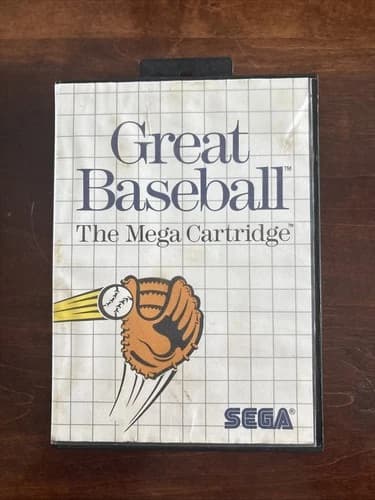 Great Baseball - Sega Master System Complete In Box. Case Dirty. Free Shipping