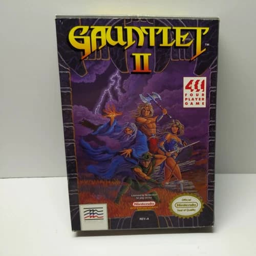 Gauntlet II 2 NES (Nintendo, 1990) CIB COMPLETE VERY NICE! LOOK!