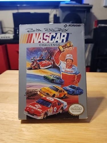 Bill Elliott's NASCAR Challenge Nintendo NES CIB COMPLETE In Box Fantastic Cond