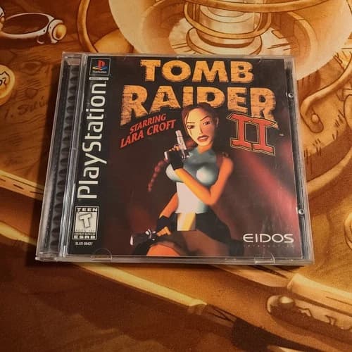 Tomb Raider II Starring Lara Croft Sony PlayStation 1 PS1 Game 1997 CIB