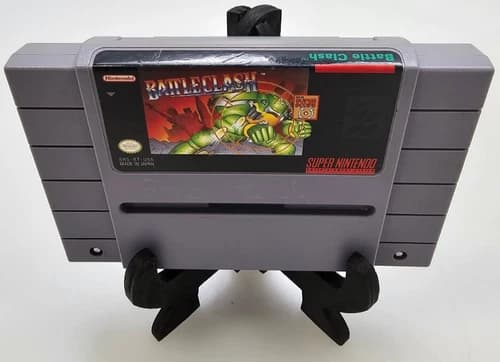Nintendo SNES Battle Clash Game Cartridge Cleaned & Tested