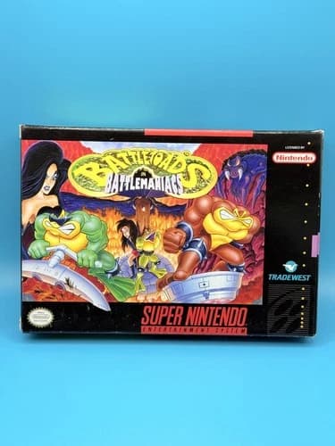 Battletoads in Battlemaniacs (SNES, 1993) – Complete in Box (CIB) | Charity