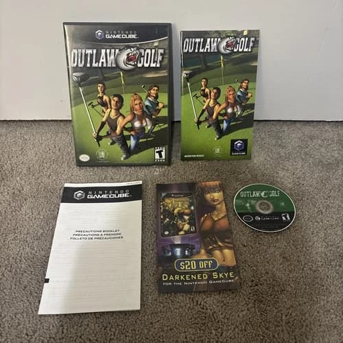 Outlaw Golf (Nintendo GameCube, 2002) Complete In Box CIB TESTED