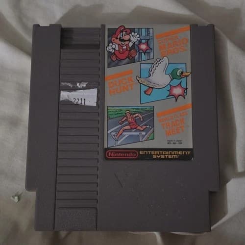 Super Mario Bros./Duck Hunt/World Class Track Meet NES Cartridge NTSC-U