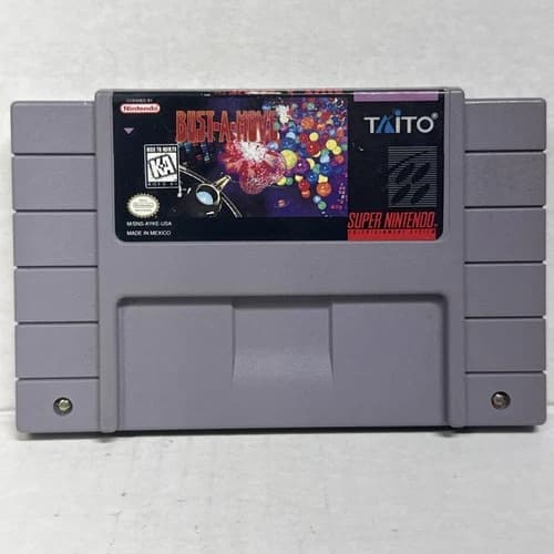 Bust-A-Move (Super Nintendo SNES, 1995) Authentic Original Game Cartridge Only
