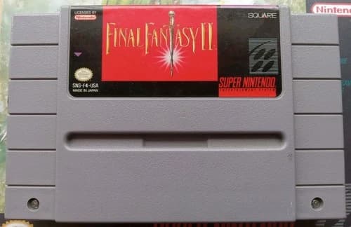 Final Fantasy II 2 Super Nintendo SNES RPG 1991 - Authentic Cartridge Only