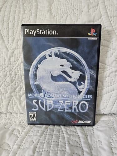 Mortal Kombat Mythologies Sub Zero Sony Playstation PS1 Tested & Working No Mann