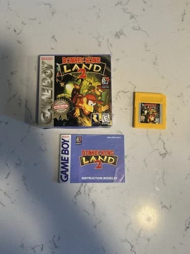 Donkey Kong Land 2 (Nintendo Game Boy, 1996) CIB