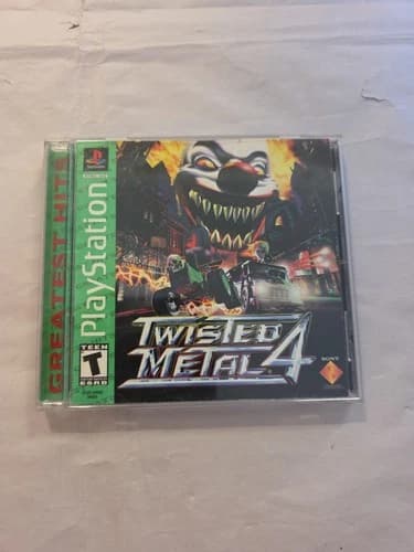 Sony Playstation PS1 Twisted Metal 4 Greatest Hits Tested Very Nice!