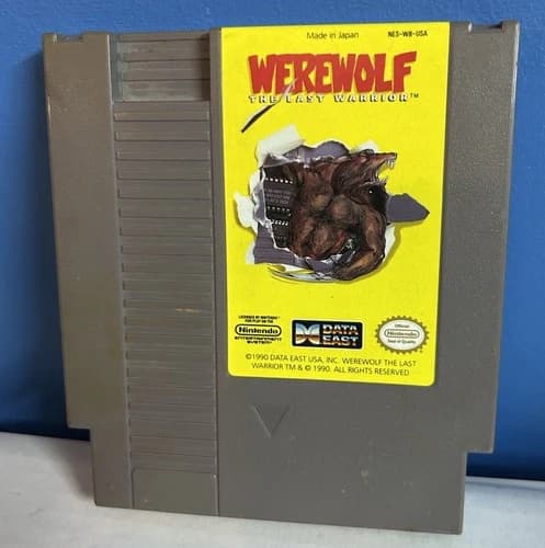 1990 Werewolf: The Last Warrior Nintendo Entertainment System NES -Tested, Works