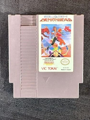 1985 Clash at Demonhead Nintendo NES Video Game Cartridge Vic Tokai EUC vintage