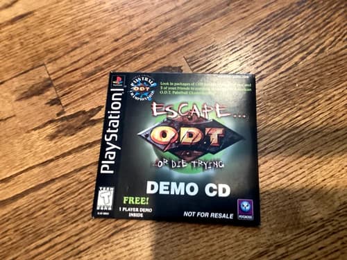 Odt Escape Or Die Trying Sony Playstation 1 Ps1 Complete Cib