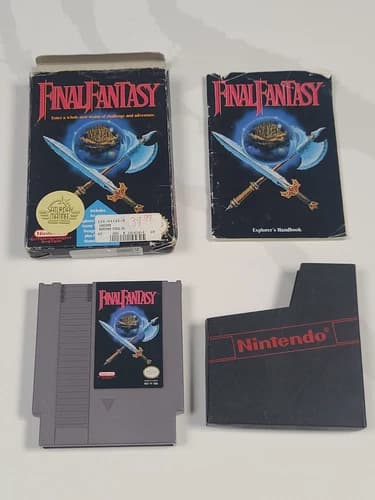 Final Fantasy with manual and box CIB (Nintendo NES, 1990)