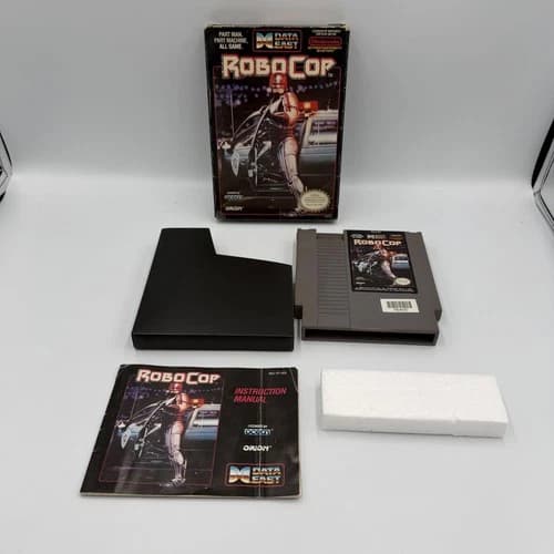 RoboCop Nintendo NES CIB Complete In Box Manual Data East Game Authentic