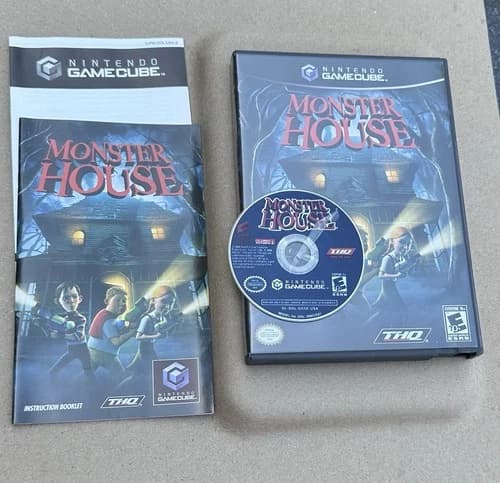 Monster House (Nintendo GameCube, 2006) CIB Complete Clean Disc
