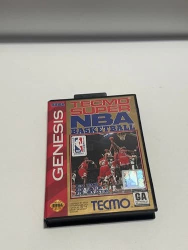 Tecmo Super NBA Basketball Sega Genesis Video Game Sports