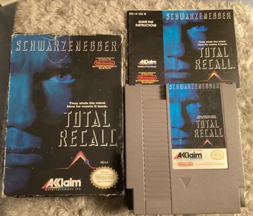 Very good preowned condition Total Recall Nintendo NES Complete