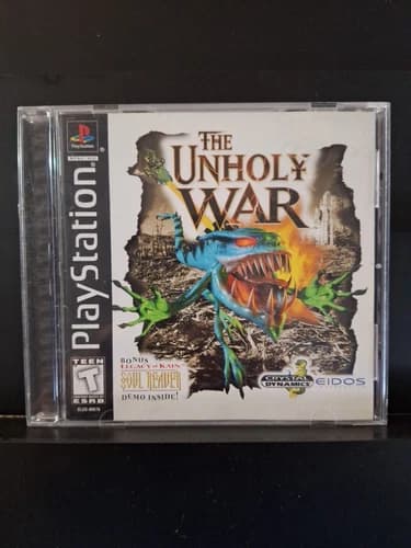 The Unholy War (Sony PlayStation, PS1) Complete With Manual