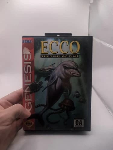 Ecco The Tides of Time Sega Genesis Complete in Box