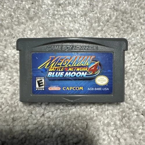 Mega Man Battle Network 4 Blue Moon Nintendo Game Boy Advance Authentic Tested