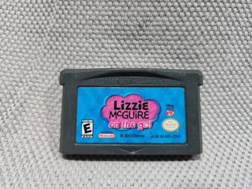 Lizzie McGuire On The Go! Nintendo Game Boy Advance Cleaned and Tested Working