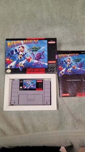 Mega Man X for Super Nintendo CIB Tested Working