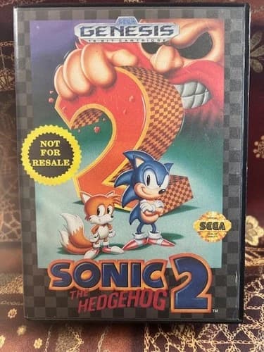 SEGA GENESIS SONIC THE HEDGEHOG 2 COMPLETE TESTED