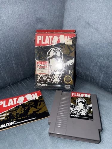 Platoon Nintendo NES CIB Great Condition