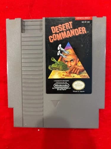 Desert Commander Nintendo NES 1989 Cart, Tested Working