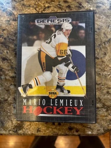 sega genesis mario lemieux hockey
