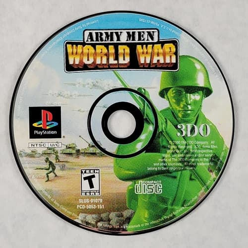 Army Men World War - Loose Sony PS1 Playstation 1 Disc