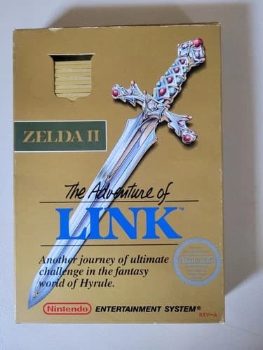 Zelda II : The Adventure Of LINK NINTENDO NES Video Game CIB