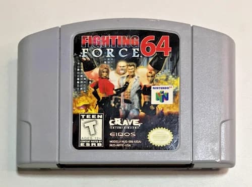 Fighting Force 64, Nintendo 64 Video Game, 1999, Tested
