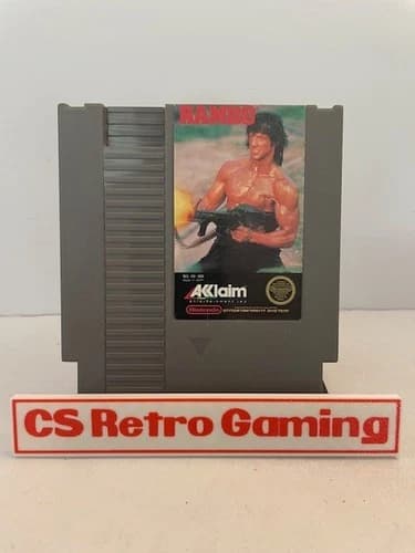 Rambo (Nintendo NES) Authentic Cleaned Tested Working
