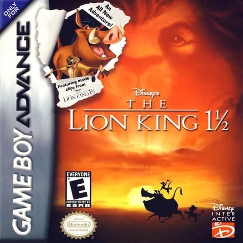 Lion King 1 1/2 - Game Boy Advance GBA Game