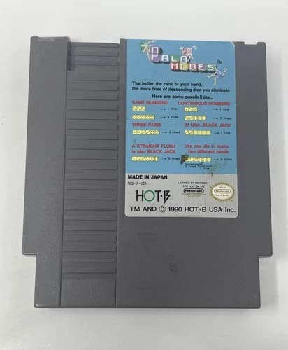 Palamedes Nintendo Entertainment System NES Authentic Game Cartridge - Tested