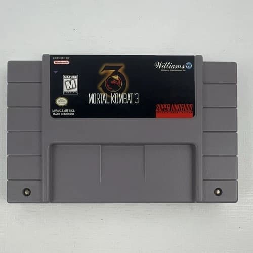Mortal Kombat 3 – Super Nintendo SNES – Williams Entertainment – Fighting Game