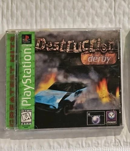 Destruction Derby PS1 PlayStation 1 One CIB W/ Manual Tested Works