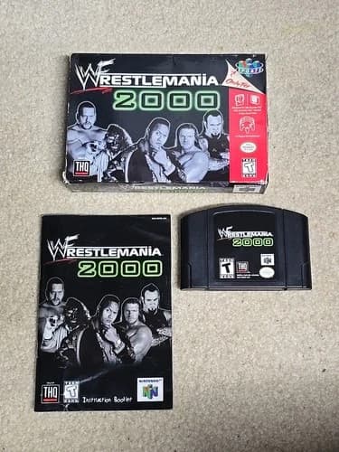 Wwf-Wrestlemania 2000 - Nintendo 64 (N64) CIB COMPLETE