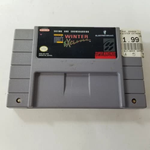 Skiing and Snowboarding Tommy Moe's Winter Extreme (SNES, 1994) Tested/Working !