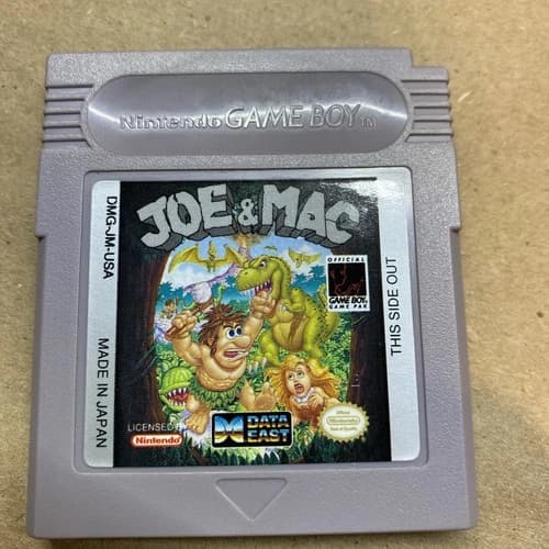Joe & Mac Nintendo Game Boy Cleaned & Tested Authentic Clean !